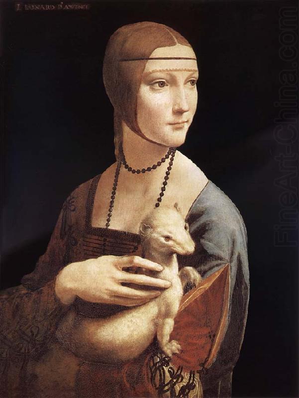 Lady with the ermine, LEONARDO da Vinci
